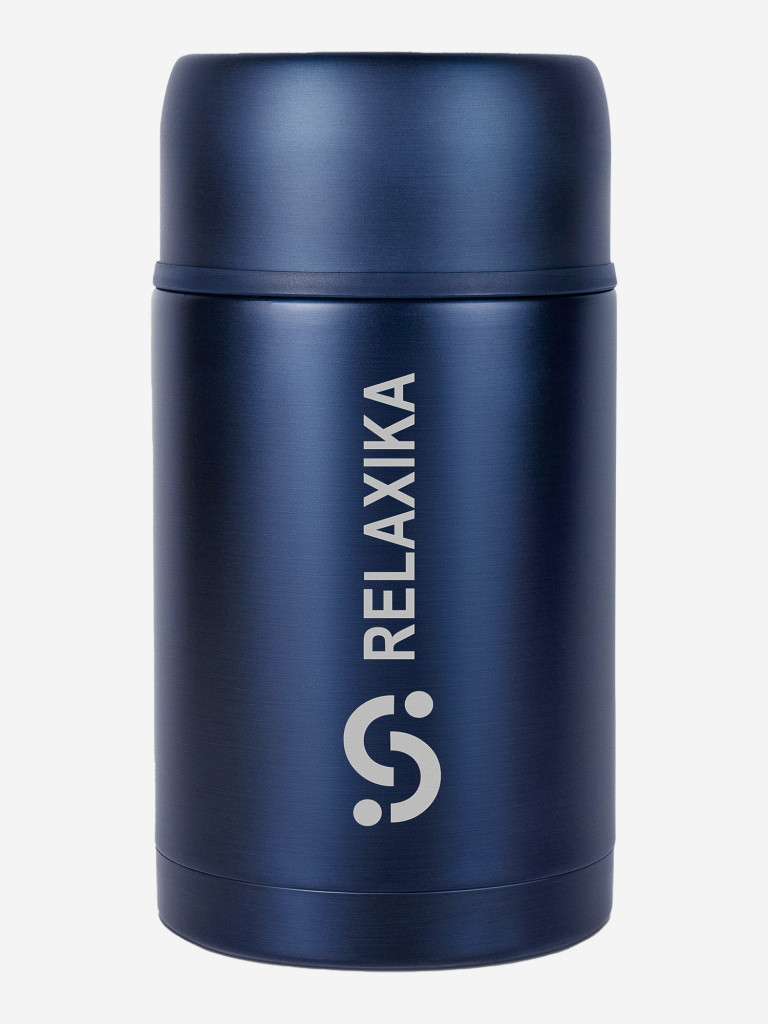 Термос для еды Relaxika 301, 1000 мл, темно-синий