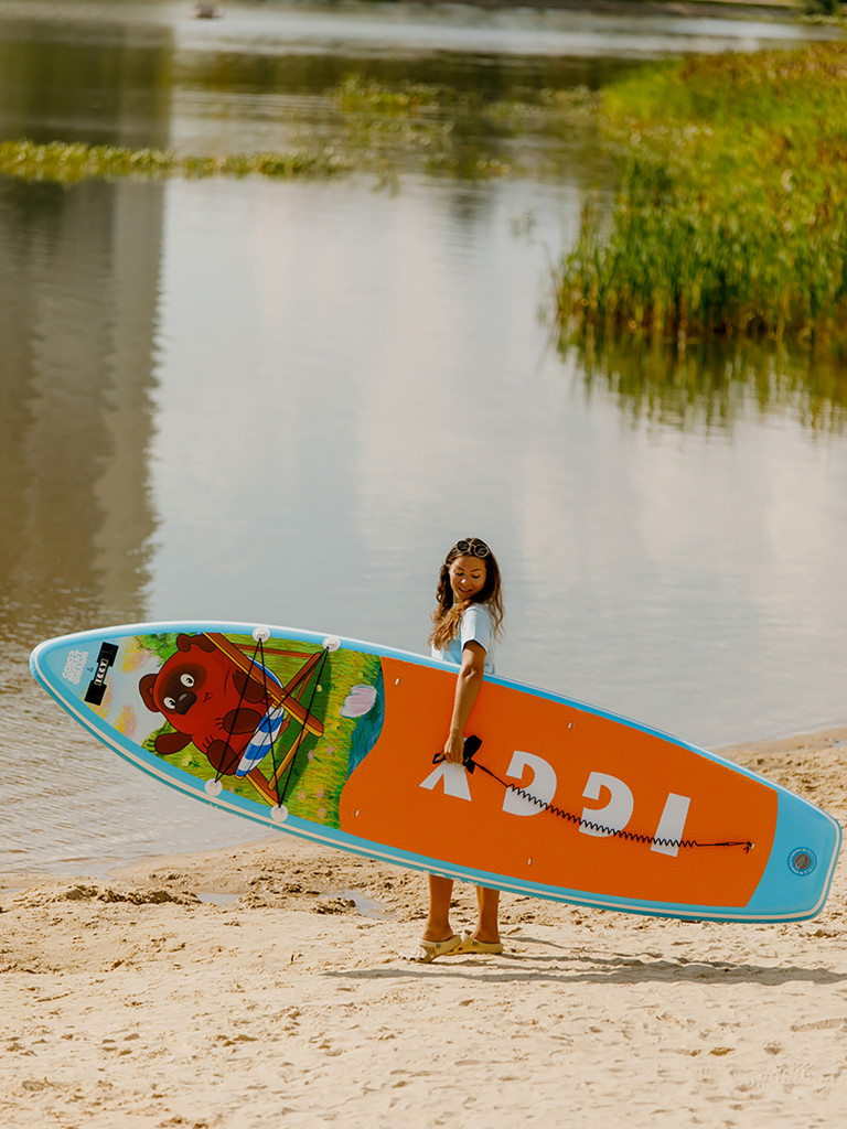 Сапборд/каяк надувной Iggy 11х34х6 Винни-пух, 335x86x15 см