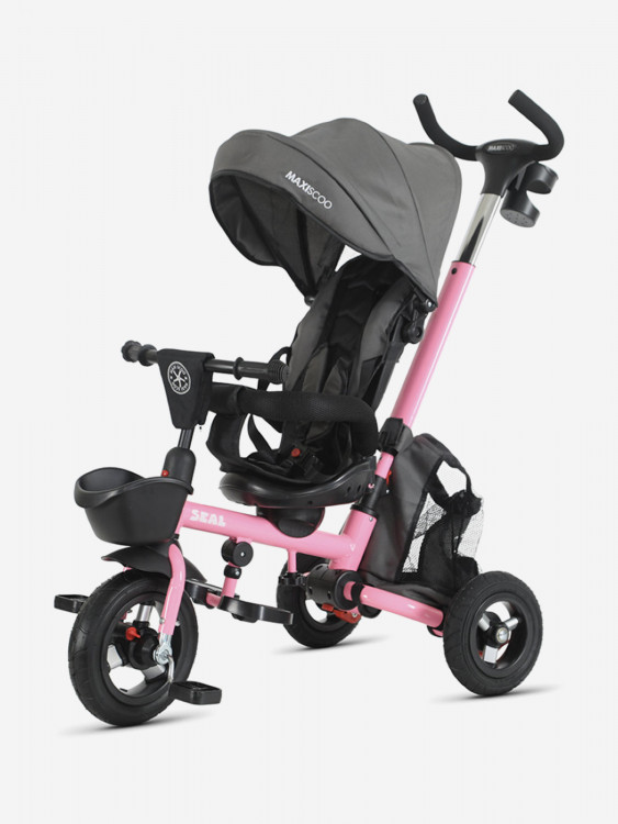 Велосипед детский трехколесный складной Maxiscoo Seal розовый, 2026
