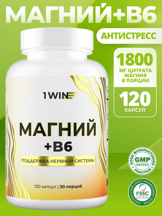 Магний В6 1WIN 120 капсул