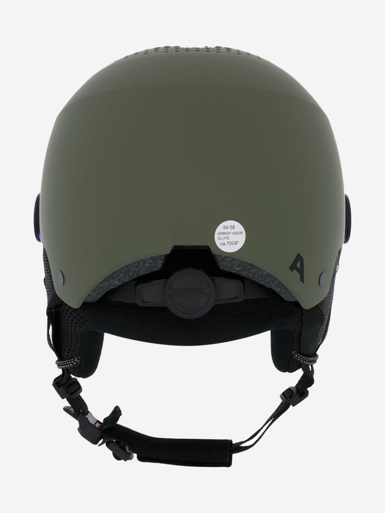 Горнолыжный шлем с визором Alpina Arber Visor Q-Lite Olive Matt