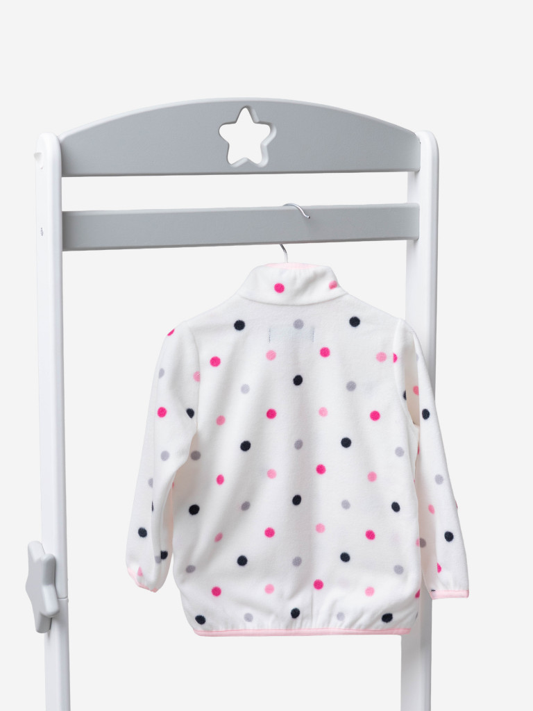 Толстовка флисовая для девочки batik Тимо принт горох