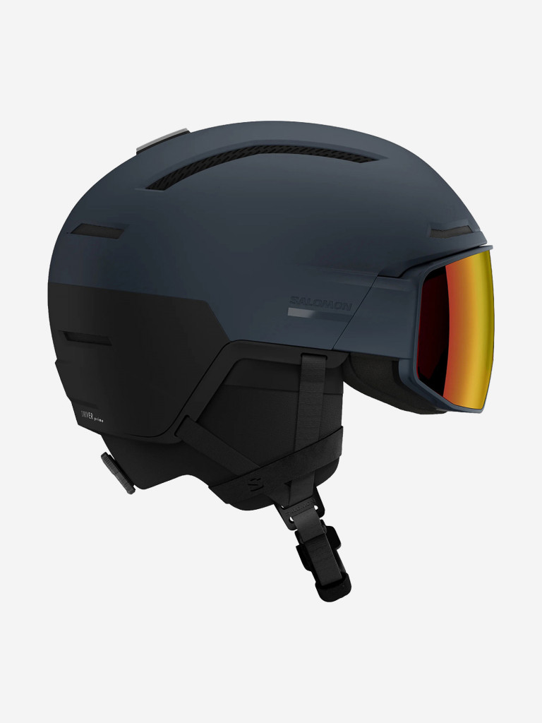 Горнолыжный шлем с визором Salomon Driver Prime Sigma Plus Dress Синий Cat. 2+2 (с доп. визором)