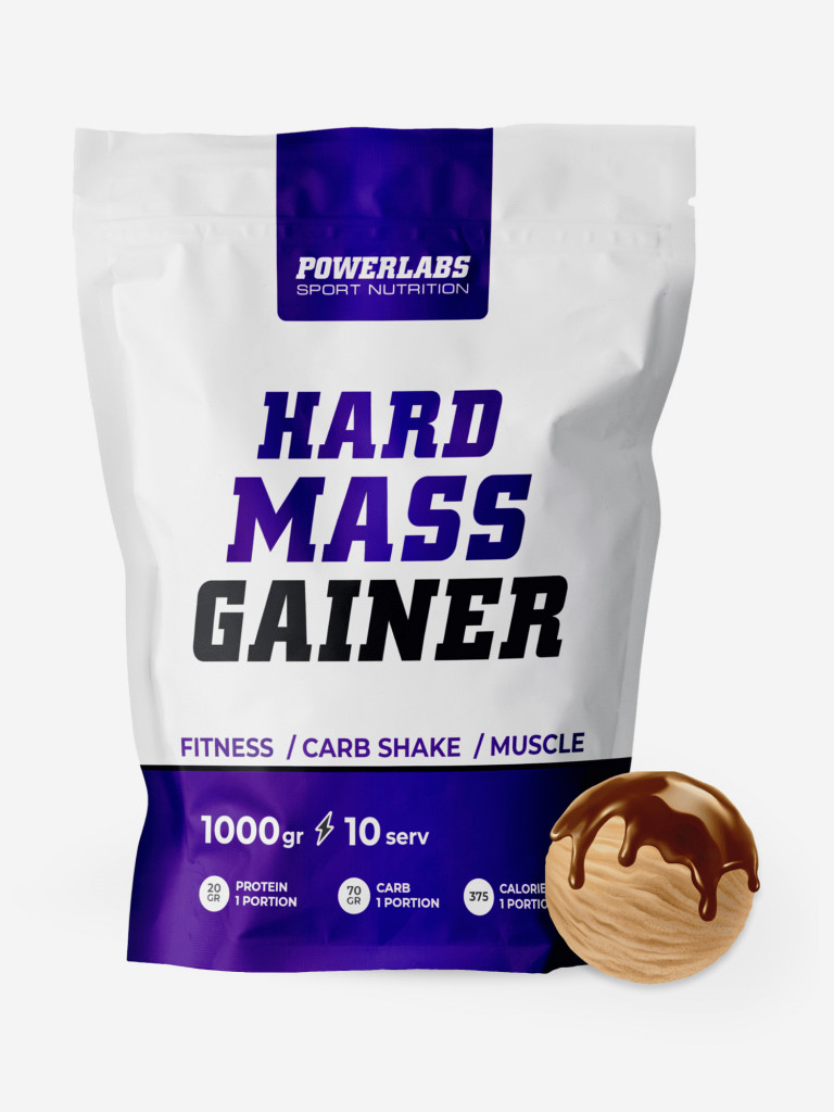 Гейнер, Powerlabs, 1000 г, ирландский крем