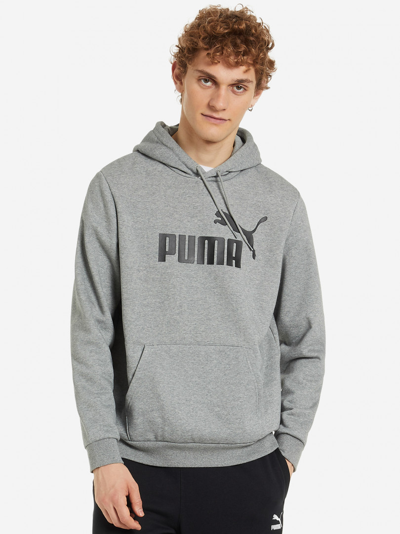 фото Худи мужская puma ess big logo, серый
