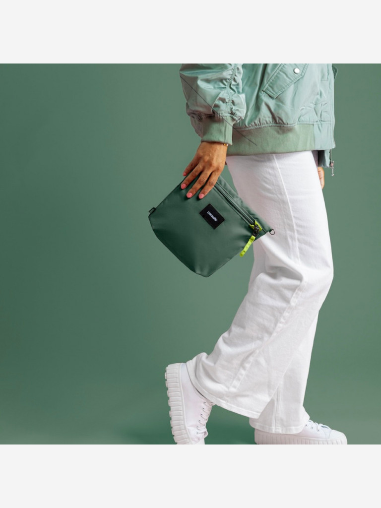Сумка антивор Pacsafe GO crossbody pouch, Spruce Green, 3,5 л.