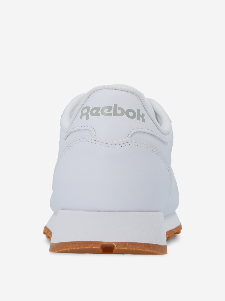 Кроссовки Reebok Classic Leather белый/серый цвет — купить за 11999 руб.,  отзывы в интернет-магазине Спортмастер