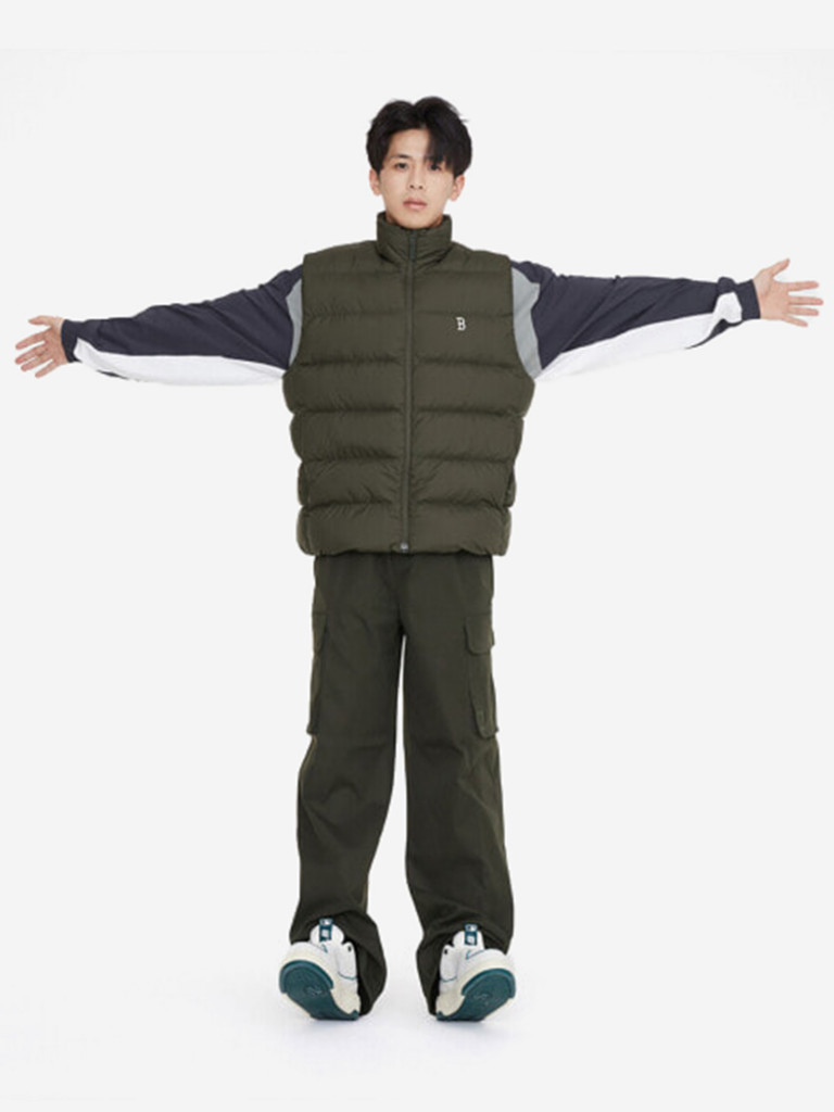 Кеды низкие MLB Chunky Liner Бежево-зеленые