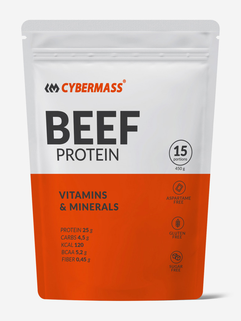 Говяжий протеин CYBERMASS со вкусом шоколад-орех, 450г