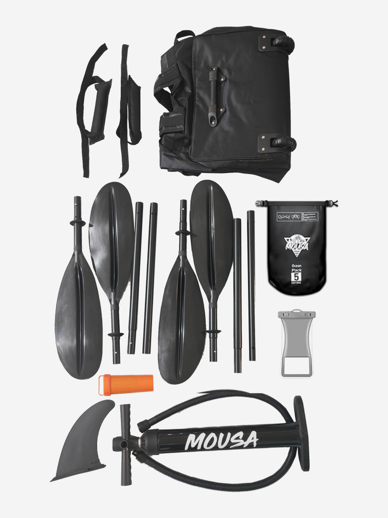 Надувной каяк Mousa Adventure Stability 473х76х37 см, 2-местный, Drop-Stitch дно, до 400 кг