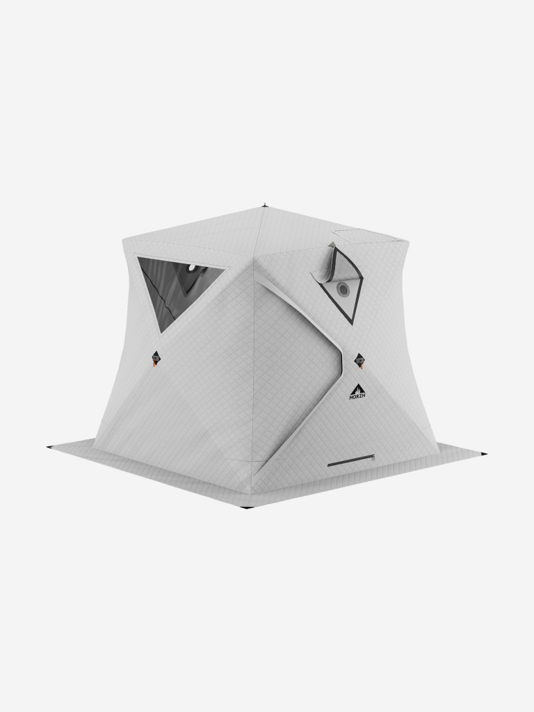 Палатка-баня МОРЖ КУБ XL для зимней рыбалки. Белый