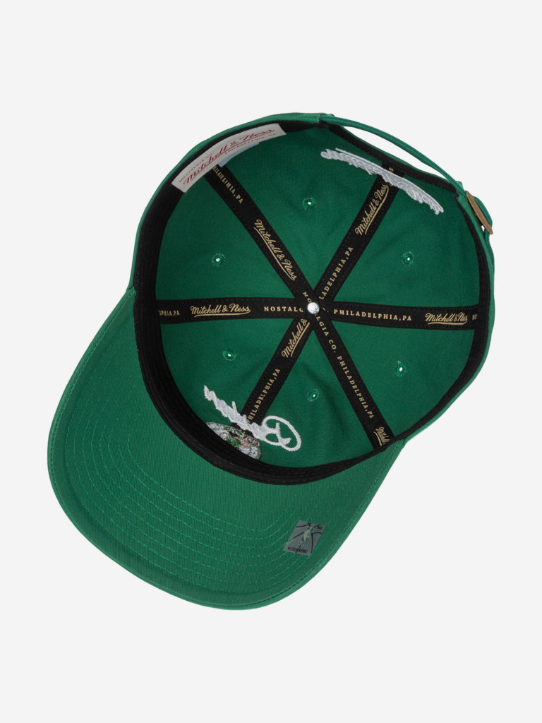 Бейсболка MITCHELL NESS HD10409-BCEGREN Boston Celtics NBA (зеленый)