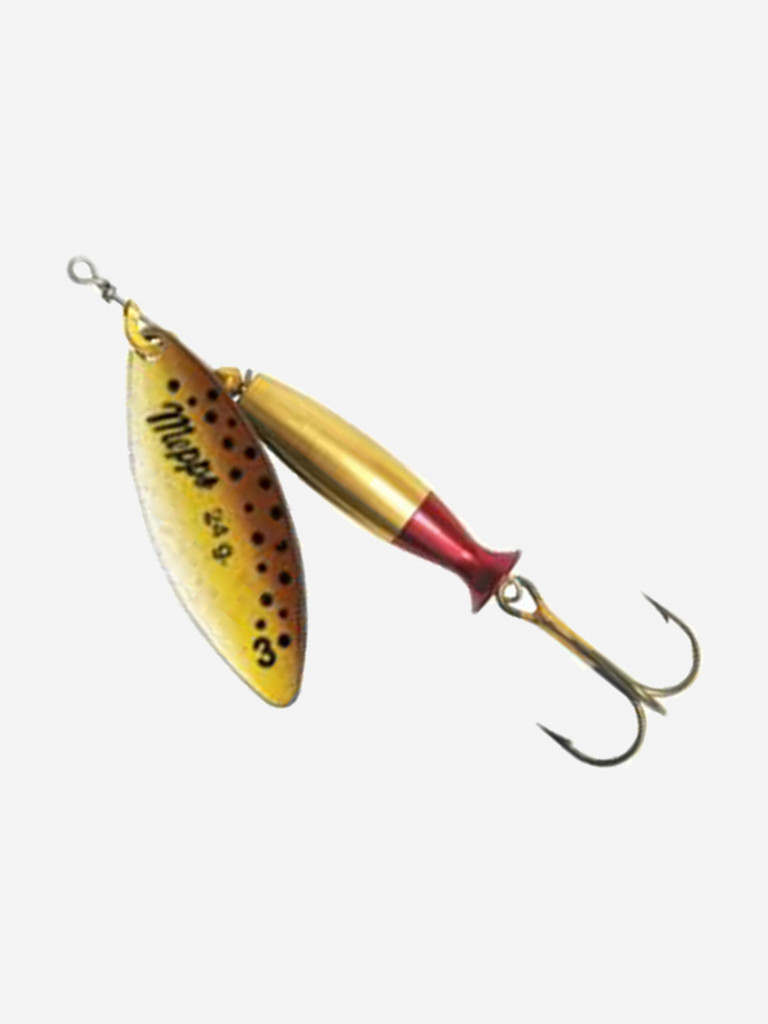 Блесна для рыбалки вертушка Mepps AGLIA LONG HEAVY, 3, Gold/Brown, 1 штука