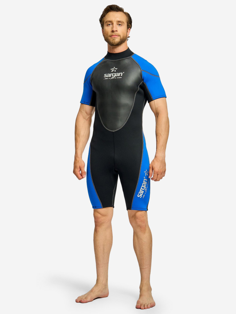 Гидрокостюм для плавания и водного спорта SARGAN UTRISH SHORTY MEN 3мм