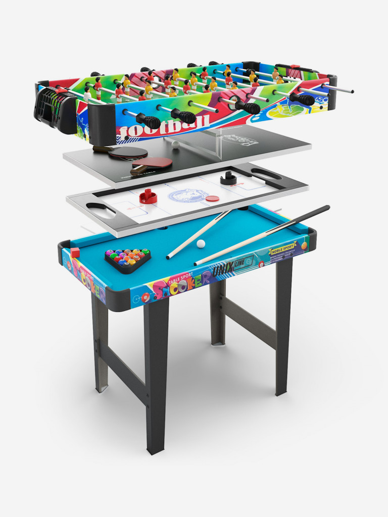 Игровой стол UNIX Line Трансформер 4 в 1 86х43 cм