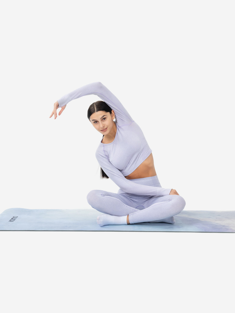 Коврик для йоги и фитнеса Kama, TPE, микрофибра