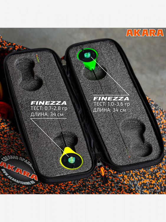 Набор зимний кейс Akara Finezza две удочки в комплекте (SPS-G RBS-G)