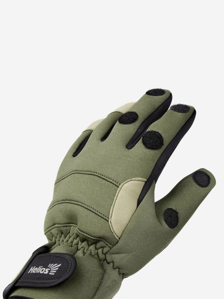 Перчатки для рыбалки и охоты Helios FISHER неопреновые, на липучке