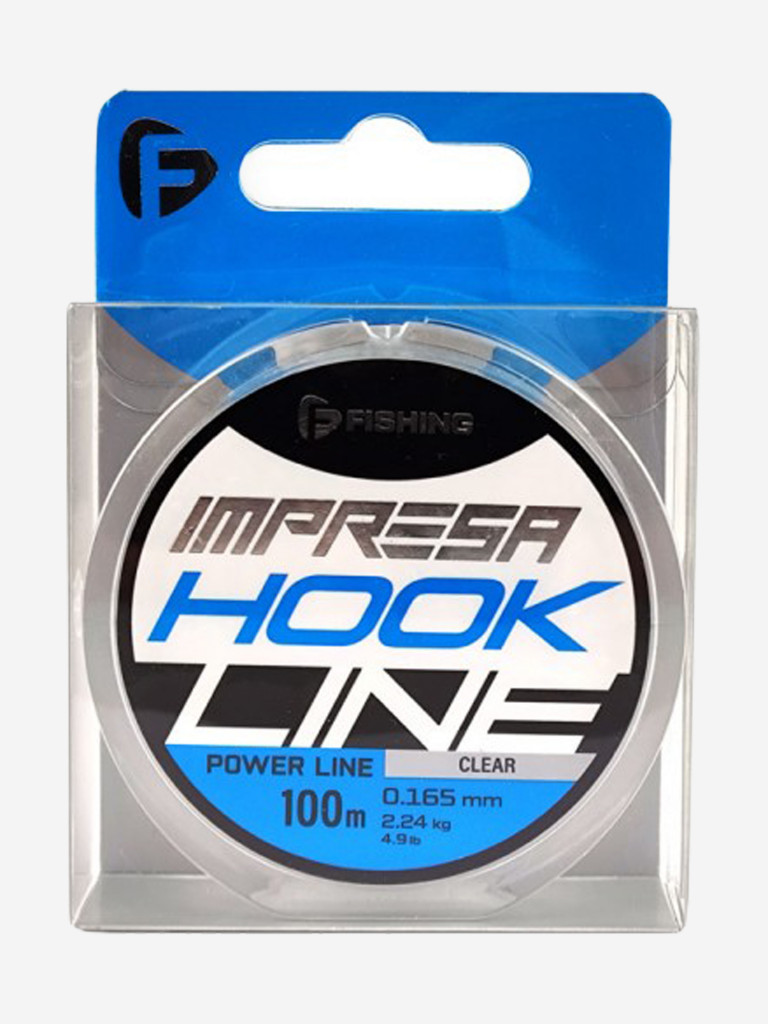 Леска F-FISHING Impresa Hook Line Clear 100м 0,165мм 2,24кг/4,9lb