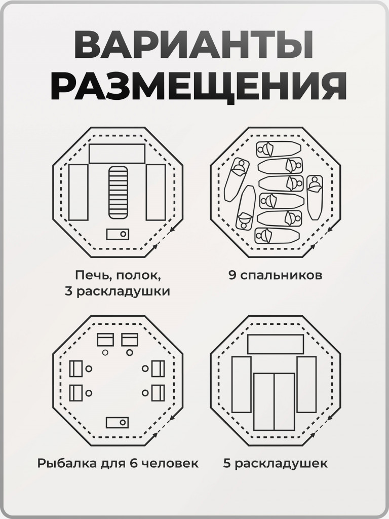 Палатка всесезонная МФП-5 Берег Хаки двухслойная