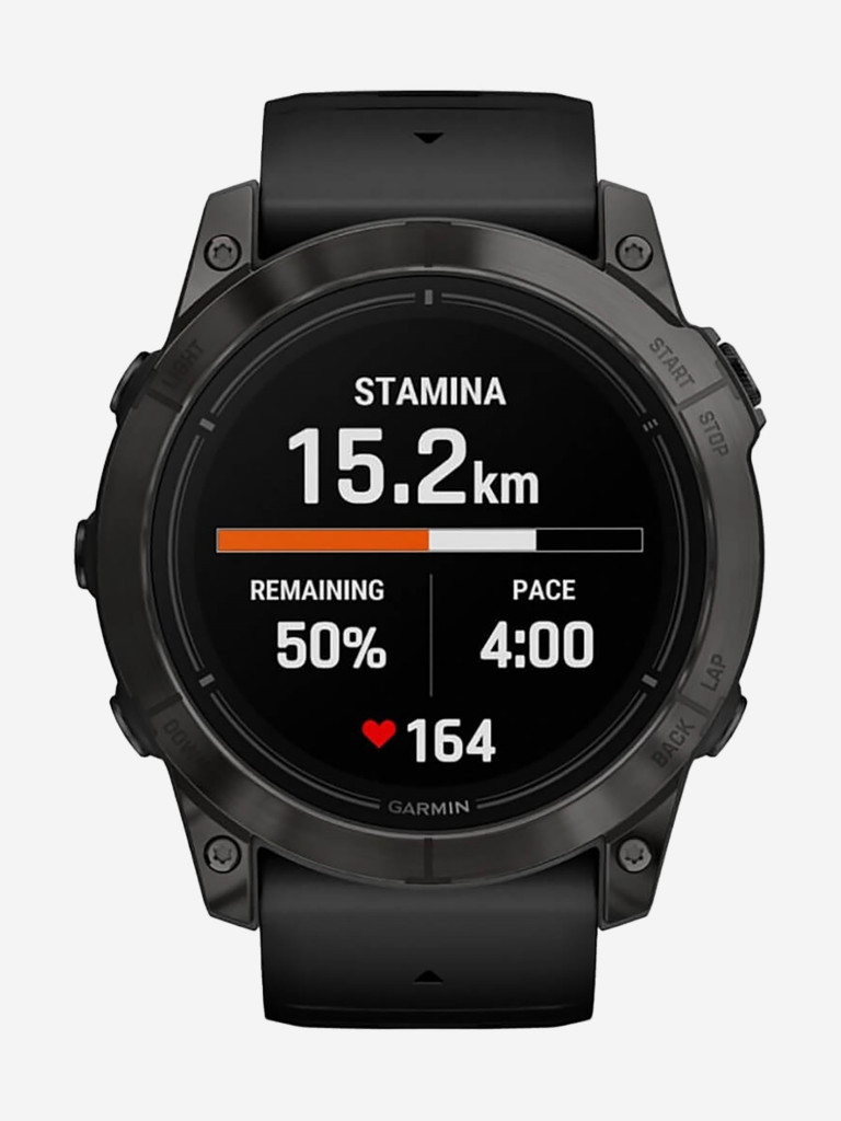 Спортивные часы Garmin EPIX PRO (Gen 2) Standard Edition 51 мм, серый, черный силиконовый ремешок