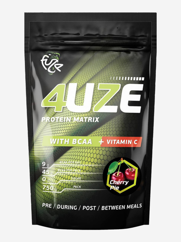 Протеин Мультикомпонентный для набора мышечной массы Fuze Protein Matrix +  BCAA 750г, Вишневый пирог черный цвет — купить за 679 руб. со скидкой 37 %,  отзывы в интернет-магазине Спортмастер