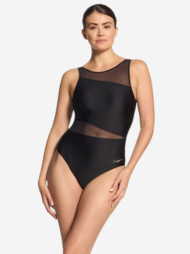 Купальник слитный с чашечками ZOGGS Rustique Mesh V Back