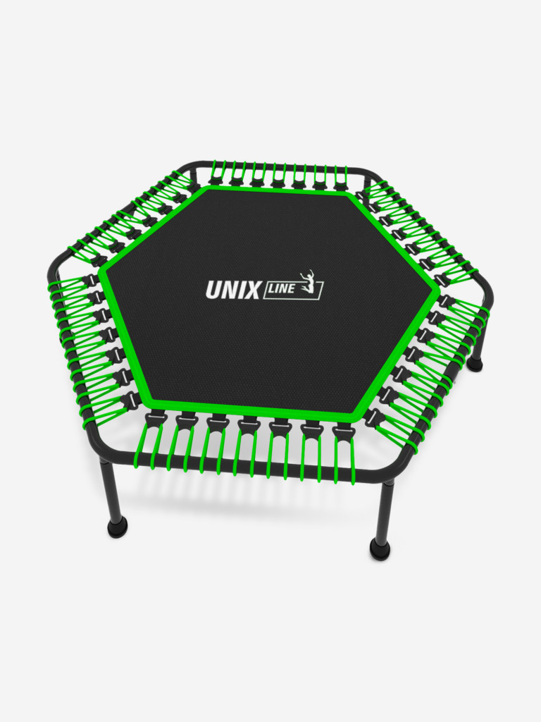 Батут спортивный для фитнеса и джампинга UNIX Line Fitness Lite 125 см, зеленый