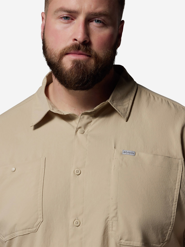 Рубашка с коротким рукавом мужская Columbia Silver Ridge Utility II SS, Plus Size