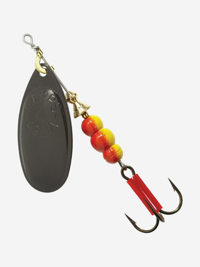 Блесна для рыбалки вертушка Mepps AGLIA 4, Black, комплект из 5 штук