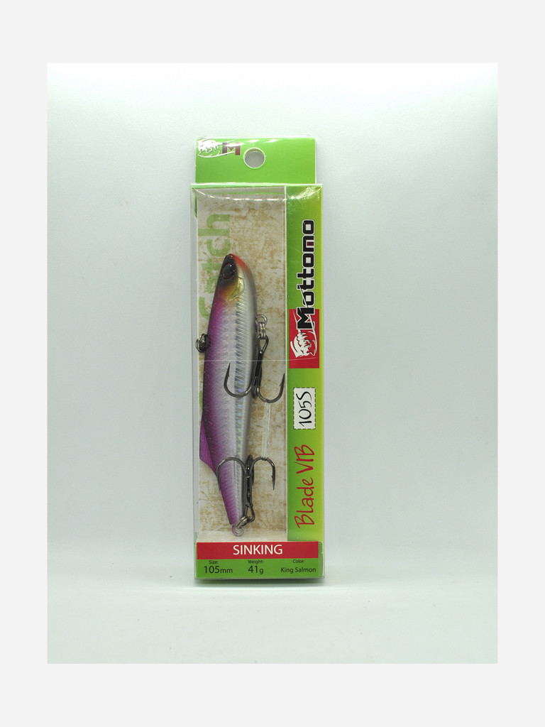 Воблер Mottomo Blade VIB 105S 41g King Salmon