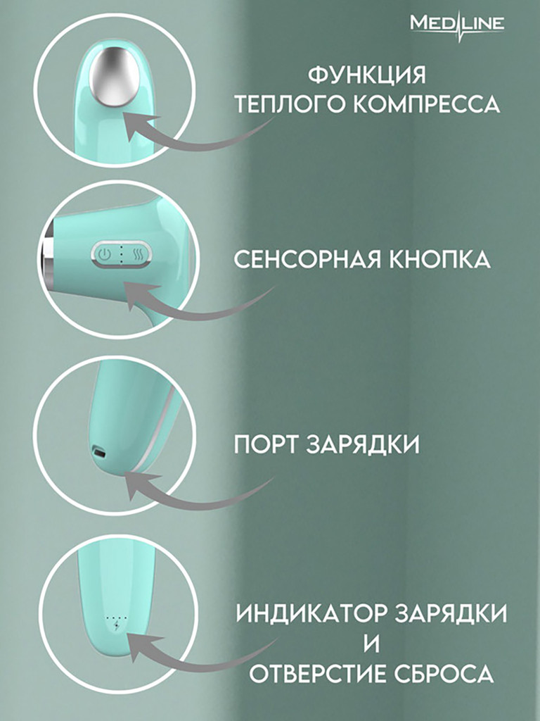 Массажер перкуссионный для тела с функцией нагрева Medline MPSE320