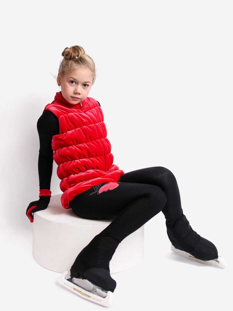 Жилетка для фигурного катания детская бархатная IceDress