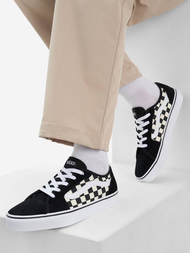 Кеды женские Vans Filmore Decon черный/белый цвет — купить за 5774 руб. со  скидкой 25 %, отзывы в интернет-магазине Спортмастер