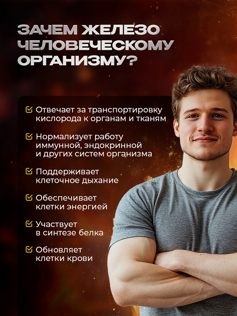 Железо Хелат, витамины для женщин и мужчин, 40 мг, 90 капсул