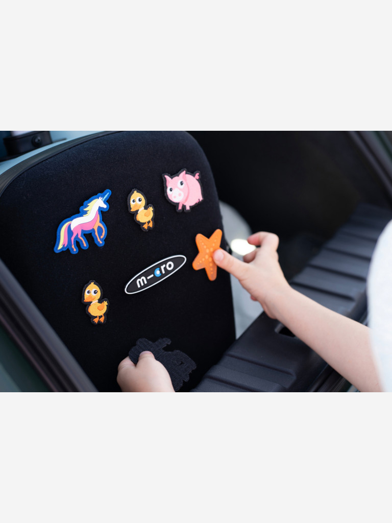 Чемокат для детей Micro Luggage Junior LEDс наклейками