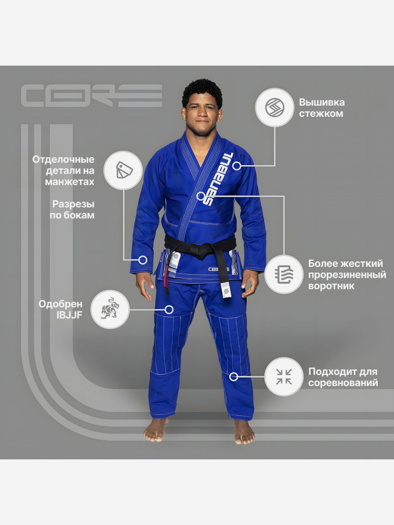 Кимоно для джиу-джитсу Sanabul Core Series Competition BJJ Gi
