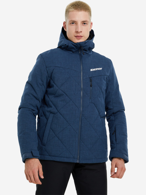 Куртка утепленная мужская Ziener Pafi темно-синий цвет — купить за 8999 руб. со скидкой 50 %, отзывы в интернет-магазине Спортмастер