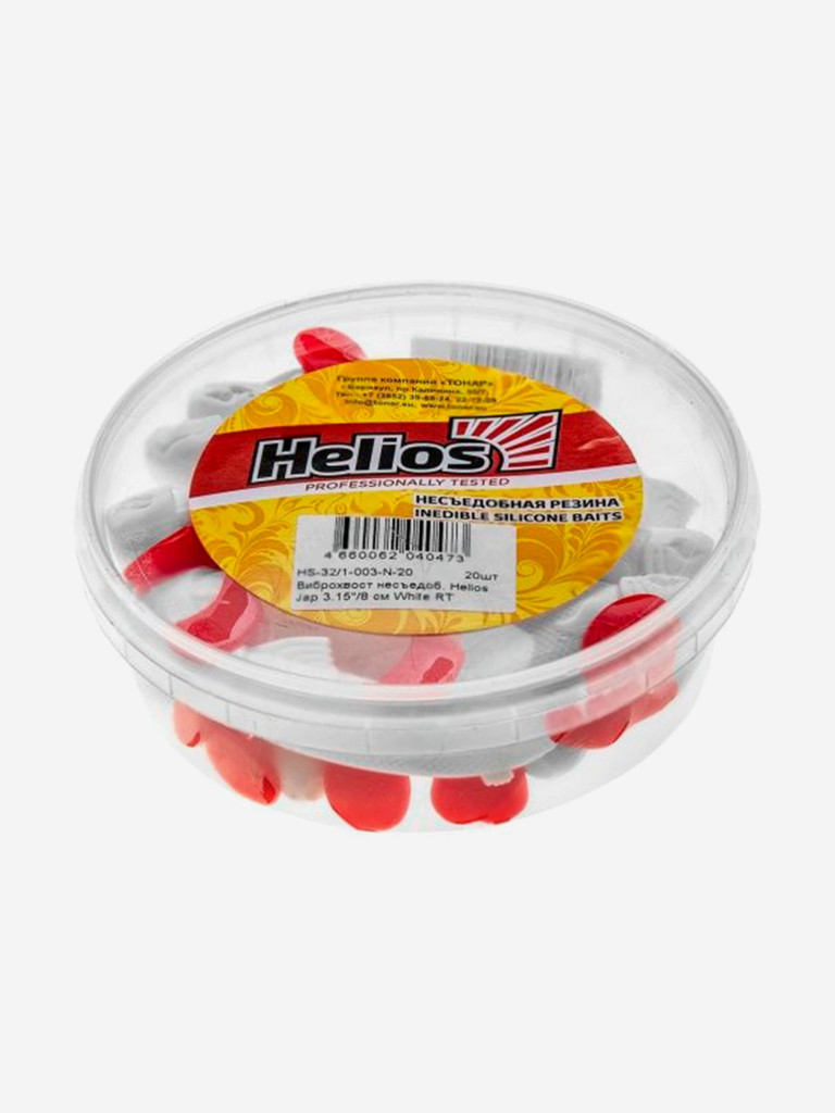Мягкая приманка Helios Jap, 3,15'' / 8 см, White RT, 20 шт (HS-32/1-003-N-20)