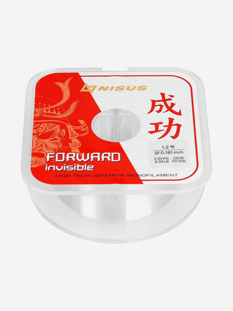 Леска для рыбалки Nisus FORWARD Invisible Nylon 0,181мм, 100м, 2,9кг, прозрачный