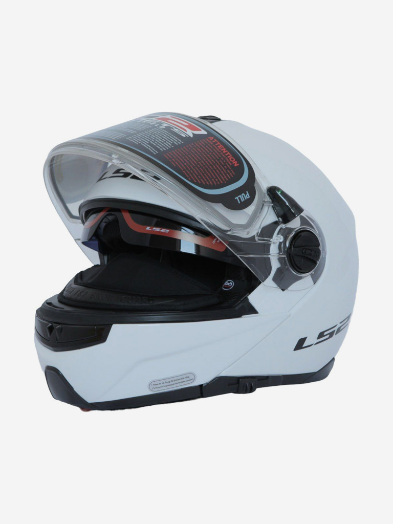 Мотошлем FF325 STROBE ELECTRIC SNOW Solid снегоходный LS2 (белый глянцевый)
