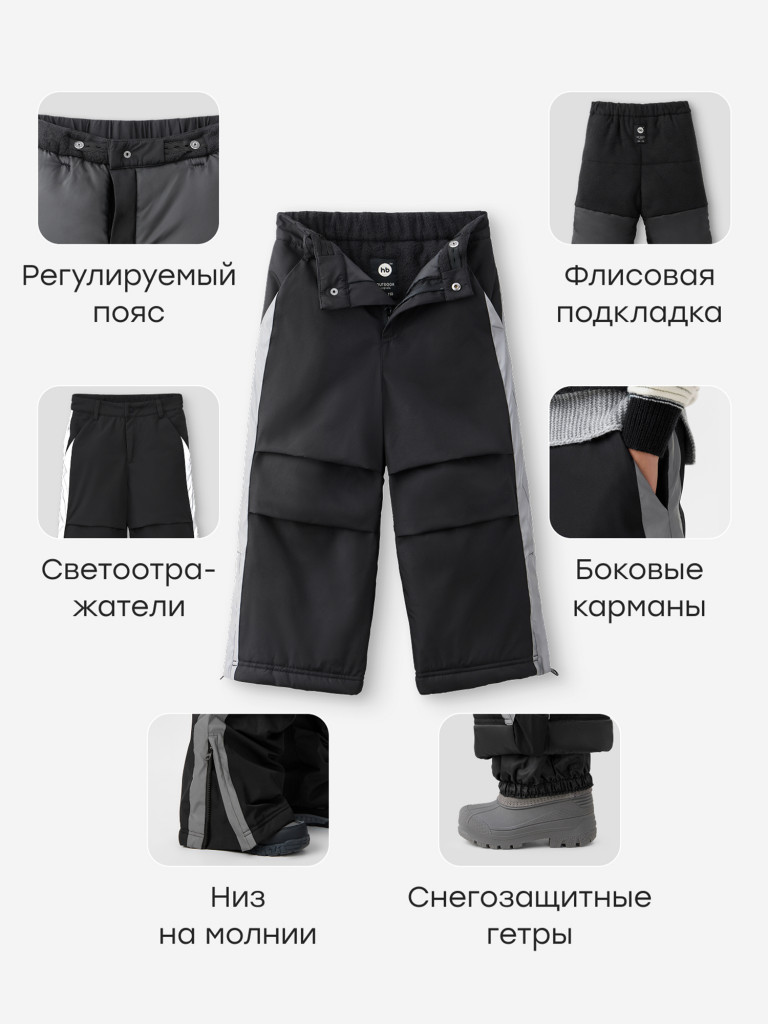 Брюки утепленные Happy Baby