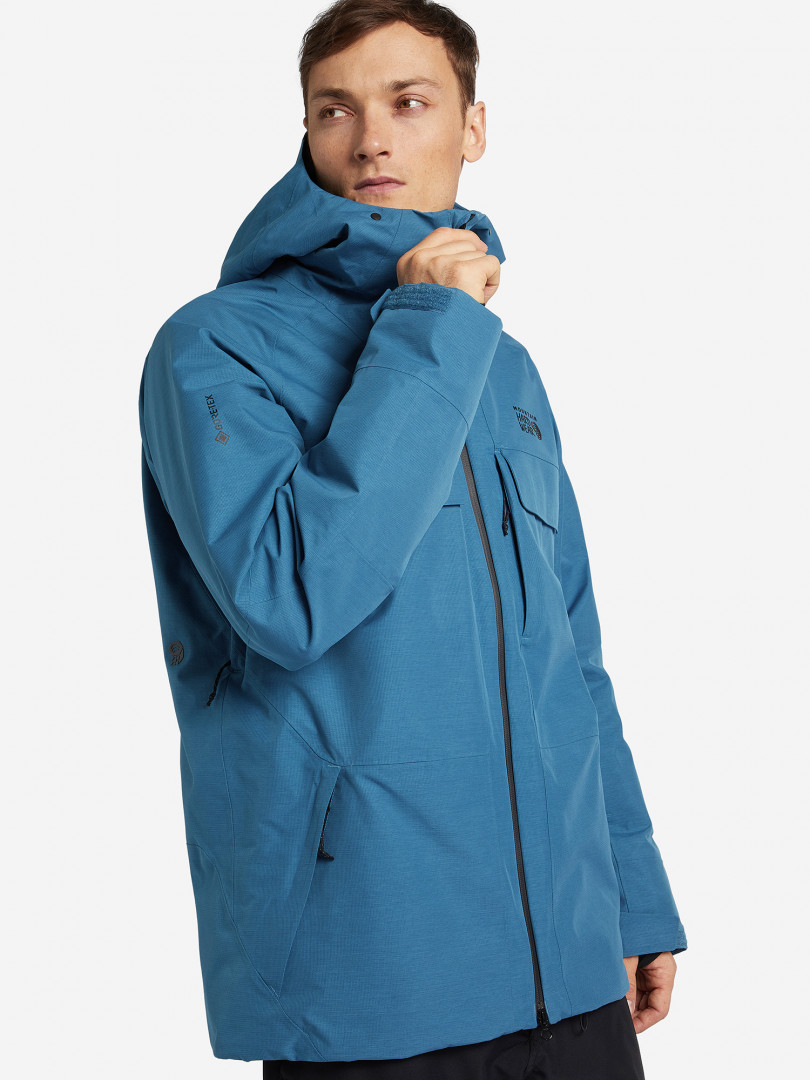 фото Куртка утепленная мужская mountain hardwear cloud bank™ gore tex lt insulated jacket, голубой