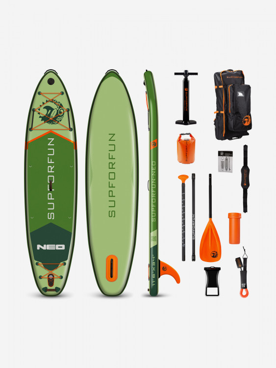 Cап борд надувной SUPFORFUN NEO 11.6 351х86х15 в максимальной комплектации.