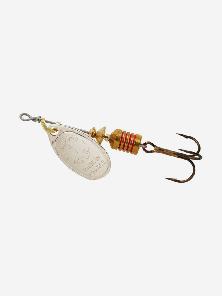 Блесна для рыбалки вертушка Mepps AGLIA 1, Silver, комплект из 5 штук