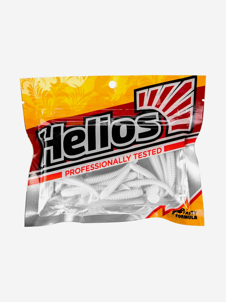 Мягкая приманка Helios Liny Catcher, 2,35" / 6 см, White, 12 штук (HS-5-001)
