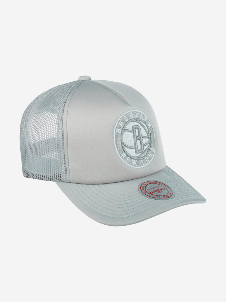 Бейсболка MITCHELL NESS 5HSSLD21131-BNEGREY Brooklyn Nets NBA (серый)
