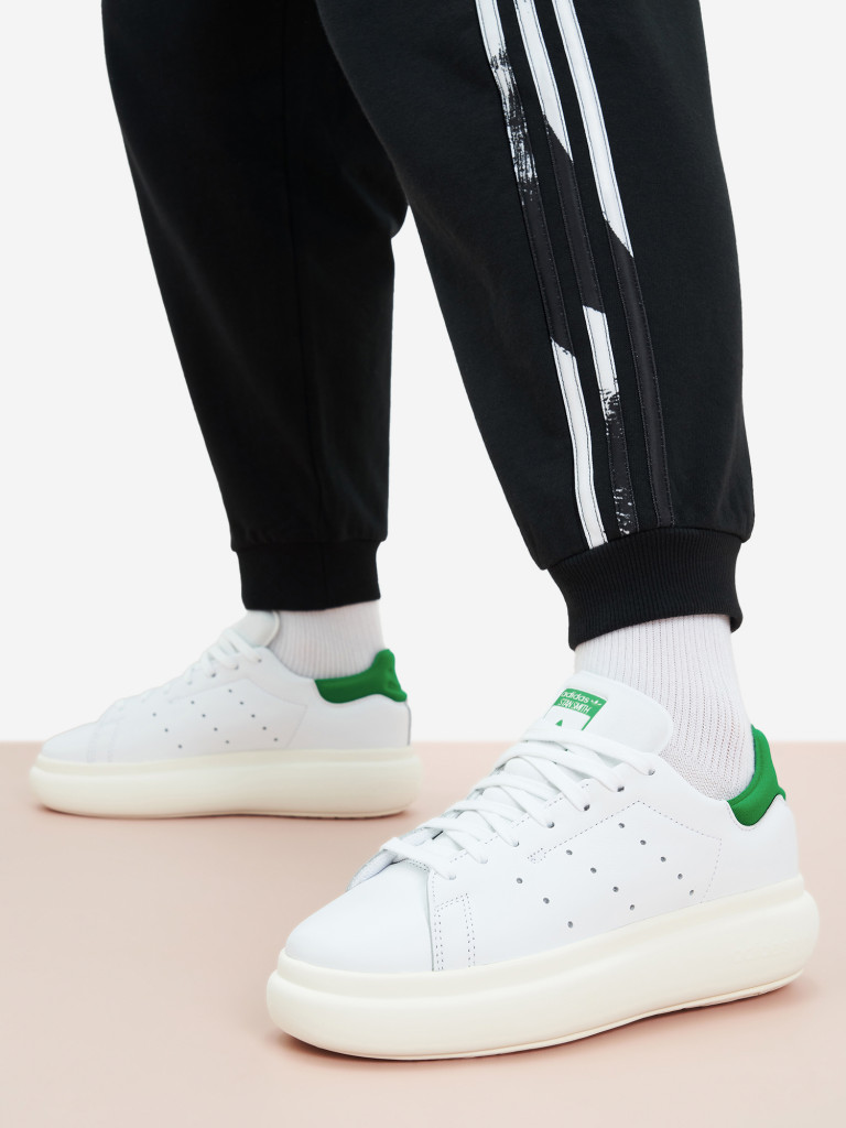 Кеды женские adidas Stan Smith PF белый/зеленый цвет — купить за 13199 руб.  со скидкой 20 %, отзывы в интернет-магазине Спортмастер