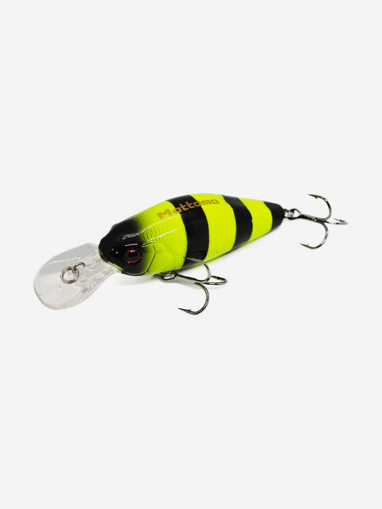 Воблер Mottomo DJ Crank 52F 8g Chartreuse Black