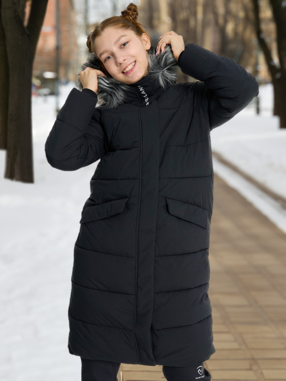 Пальто утепленное для девочек Northland